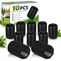 Yahenda 10 Pcs 1/2 Inch Double Female Thread PVC Coupling