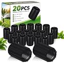 Yahenda 20 Pcs 1/2 Inch Double Female Thread PVC Coupling