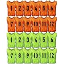 Yahenda 24 Pcs Soccer Pinnies Numbered Vests Adult