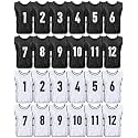Yahenda 24 Pcs Soccer Pinnies Numbered Vests Adult