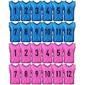 Yahenda 24 Pcs Soccer Pinnies Numbered Vests Adult