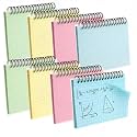 Yahenda 400 Pcs Spiral Index Cards 4x6 Inches Flash Cards with Rings Grid-lined Notecards Index Note Books with Waterproof Cover for Studying Back to School Office Supplies Taking to Do List(Colored)