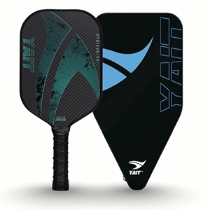 xtrieve-3k pickle ball racket  16mm 3k carbon fiber surface t700  dense 8 mm pp core  max power amp top spin  aipa approved pickleball paddle of usapa standards - teal  cover included
