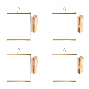yajnas 15x2 feet 4 pieces roll up wooden white boardmarker board for child and teaching with wall hanging for kids 18 inches x 23 inches and 4 premium wooden duster pack of 4 set