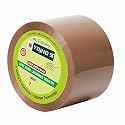 YAJNAS BOPP Packaging Tape | 48 mm x 200 Meter (2 Inch x 200 Meter) | Packing Tape Rolls, Heavy Duty Tape, Cello Tape for Packaging, Decorating &amp; DIY- 50 Micron, Brown, Pack of 1