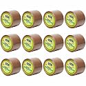 YAJNAS BOPP Packaging Tape | 48 mm x 200 Meter (2 Inch x 200 Meter) | Packing Tape Rolls, Heavy Duty Tape, Cello Tape for Packaging, Decorating &amp; DIY- 50 Micron, Brown, Pack of 1