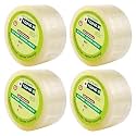 YAJNAS 48mm/ 2 Inch x 50 Meters, Pack of 4, BOPP Packaging Clear Tape (Transparent) cello Tape Rolls | E-commerce Packaging for Home, Office &amp; Box