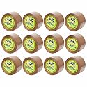 YAJNAS 48mm x 200 Meters, Pack of 72, Brown BOPP tape Self Adhesive High-Strength Packing Tape Rolls, Packaging Tape | Brown Cello tape | e commerce Packaging Tape for Home, Office use &amp; box packaging