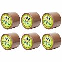 YAJNAS 48mm x 50 Meters, Pack of 6, Brown BOPP tape Self Adhesive High-Strength Packing Tape Rolls, Packaging Tape | Brown Cello tape | e commerce Packaging Tape for Home, Office use &amp; box packaging