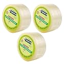 YAJNAS 72mm/ 3 Inch x 100 Meters, Pack of 3, BOPP Packaging Clear Tape (Transparent) cello Tape Rolls | E-commerce Packaging for Home, Office &amp; Box