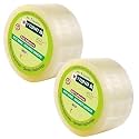 YAJNAS 72mm/ 3 Inch x 200 Meters, Pack of 2, BOPP Packaging Clear Tape (Transparent) cello Tape Rolls | E-commerce Packaging for Home, Office & Box