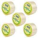 YAJNAS 72mm/ 3 Inch x 200 Meters, Pack of 5, BOPP Packaging Clear Tape (Transparent) cello Tape Rolls | E-commerce Packaging for Home, Office & Box
