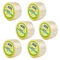 YAJNAS 72mm/ 3 Inch x 50 Meters, Pack of 6, BOPP Packaging Clear Tape (Transparent) cello Tape Rolls | E-commerce Packaging for Home, Office &amp; Box