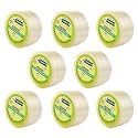 YAJNAS 72mm/ 3 Inch x 50 Meters, Pack of 8, BOPP Packaging Clear Tape (Transparent) cello Tape Rolls | E-commerce Packaging for Home, Office &amp; Box