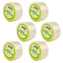 YAJNAS 72mm/ 3 Inch x 65 Meters, Pack of 6, BOPP Packaging Clear Tape (Transparent) cello Tape Rolls | E-commerce Packaging for Home, Office &amp; Box