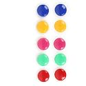 YAJNAS Fridge Magnet Pack of 10 Colorful Magnet for Fridge, Magnetic White-Boards - Sticky Stick Notes, Photos, Charts Notice Board/Planning Magnets - Fridge Magnetic Button, 30 mm, Random Color