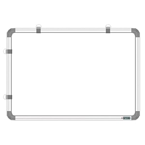 yajnas pro regular steel magnetic white board for kids home amp kitchen with heavy-duty aluminium frame magnet-friendly dry erase marker whiteboard size - 1x1 feet