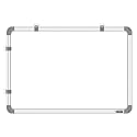 YAJNAS PRO Regular Steel (Magnetic) White Board for Kids, Home &amp; Kitchen with Heavy-Duty Aluminium Frame, Magnet-Friendly Dry Erase Marker Whiteboard, Size - 1x1 Feet