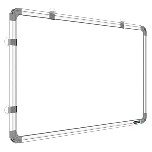 yajnas non-magnetic 2 feet x 3 feet 60 cm x 90 cm dual sided whiteboard amp chalkboard both side writing boards one side white marker amp reverse side chalkboard surface 2x3 feet pack of 1