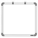 YAJNAS Non Magnetic 2 feet x 2 feet Double Sided White Board and Chalk Board Both Side Writing Boards, one Side White Marker and Reverse Side Chalk Board Surface (Pack of 1)