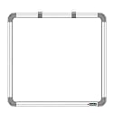 YAJNAS Non Magnetic (60CM x 60CM) 2X2 Feet Double Sided White Board and Chalk Board Both Side Writing Boards, one Side White Marker and Reverse Side Chalk Board Surface - Set of 1