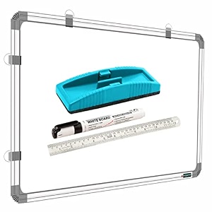 yajnas nonmagnetic 2 x 3 feet 60 x 90 cm double sided white board and chalkboard both side writing boards one 2x3 board  3 items pack of 4 items of 4 items