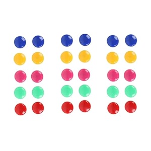 yajnas pack of 30 colorful opaque magnet for magnetic white-boards - sticky stick notes photos charts notice boardplanning magnets - fridge magnetic button 30 mm random color