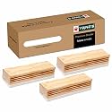 YAJNAS Premium Non Magnetic Wooden White Board Duster | Black Board Wooden Duster Whiteboard Eraser for Erasing White Board Marker or Chalk Board Writing Erasing Wooden Duster - (Pack of 3 Duster)