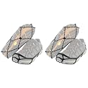 Yaktrax Walk Traction Cleats - 360-Degree Grip on Snow, Ice, & Multi-terrain Surfaces - Elastic Outer Band w/ Easy-On/Off Heel Tab & 1.2mm Zinc-coated Steel Coils - Abrasion & Rust Resistant - Unisex