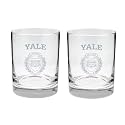 Yale 2-Sided Satin Finish Rock Glass Set of 2 14oz