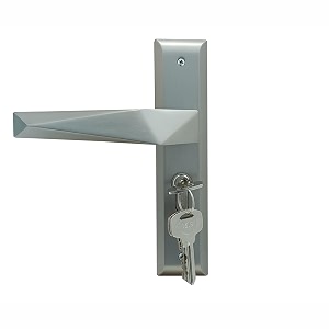 yale mortise door lock handle set premium door locks for main door with 3 keys  door handle lock for bedroomhomeofficehotel suitable for left amp right handed doors sm-01-02 satin steel