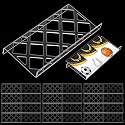 Yalikop 24 Pcs Trading Card Risers for Display Case, Hollow