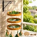 Yalikop 3-tier Hanging Herb Drying Rack, 12.6 Inch, Metal Mesh Trays