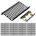 Yalikop 48 Pcs Trading Card Risers for Display Case, Honeycomb