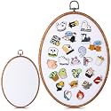 Yalikop Pin Display Board Fabric Enamel Pin Boards, White, 11.4" X 8.6", 1