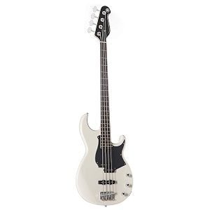 yamaha bb234 vw 4-string electric bass guitar vintage white finish alder body maple neck custom v3 pickups vintage style bridge right-handed bass for practice recording amp live performance