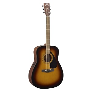 yamaha electric-acoustic guitar fx280 dreadnought with mexa guitar bag beltplectrums