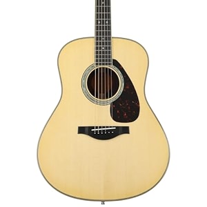 yamaha l-series ll16 acoustic-electric guitar with gig bag - natural
