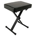 Yamaha OEM PKBB1 Adjustable Padded Keyboard X-Style Bench, Black, 19.5 inches