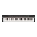 YAMAHA P125 88-Key Weighted Action Digital Piano with Power Supply and Sustain Pedal, Black