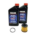 Yamaha V-STAR 250 (2008-2023) all Models Oil Filter Change Kit Yamaha Part# 5JX-13440-00-00 and 2 Quarts All Purpose LUB-10W40-AP-12