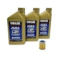 Yamaha Wolverine 350/450 (1995-2005) all Models HP Oil Filter Change Kit Yamaha Part# 1UY-13440-02-00 and 3 Quarts Hi Performance LUB-10W40-FS-12
