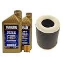 Yamaha YFZ450R (2009-2023) Oil and Air Filter Change Kit, #5D3-13440-09-00, (2) #LUB-10W40-FS-12, #5TG-14451-01-00
