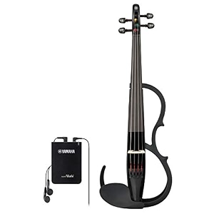 yamaha ysv104 silent violin  full-size black lightweight and ergonomic design integrated silent system comfortable handling clear and balanced sound
