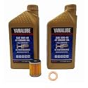 Yamaha YZ 250 FX (2015-2024) all Models Oil Filter Change Kit Yamaha Part# 5D3-13440-09-00 and 2 Quarts HI Performance Synthetic Oil Part# LUB-10W40-FS-12