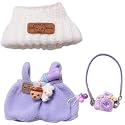 YAMASO Doll Clothes and Accessories Suitable for 17cm Dolls (1hat+1romper+1Camera Backpack no Doll)(Purple)