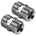 YAMATIC M22-14mm Male Pressure Washer Hose Coupler, 5000 PSI, 2 Pack