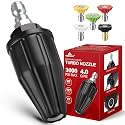 YAMATIC Rotating Turbo Nozzle for Pressure Washer, 3000 PSI, 1.2-3.0 GPM