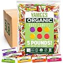 YAMEES Organic Hard Candy, Mixed-Fruit, 5 lb Bulk
