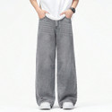 YAMEETFIT Straight Fit Men Grey Jeans